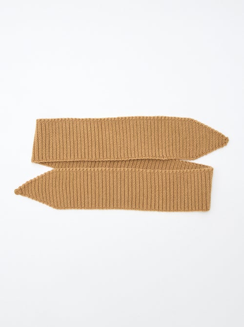 Cachecol de malha pesada formato lenço - Kiabi