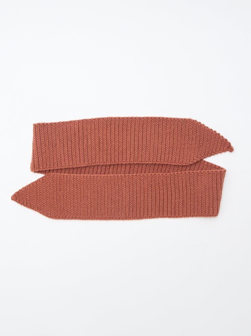 Cachecol de malha pesada formato lenço - Kiabi