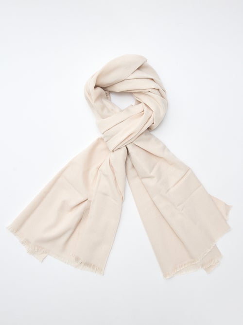 Cachecol de malha quente e suave - Kiabi