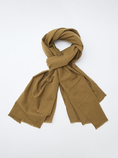 Cachecol de malha quente e suave - Kiabi