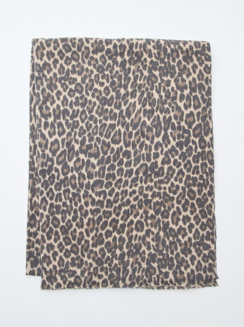 Cachecol de malha quente e suave - Kiabi