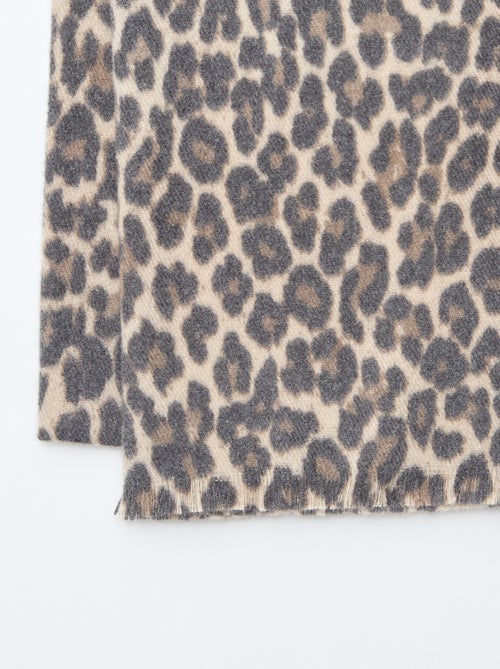 Cachecol de malha quente e suave - Kiabi