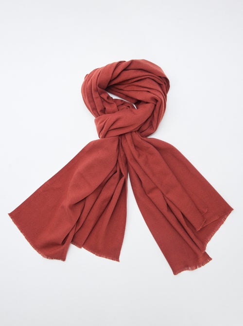 Cachecol de malha quente e suave - Kiabi