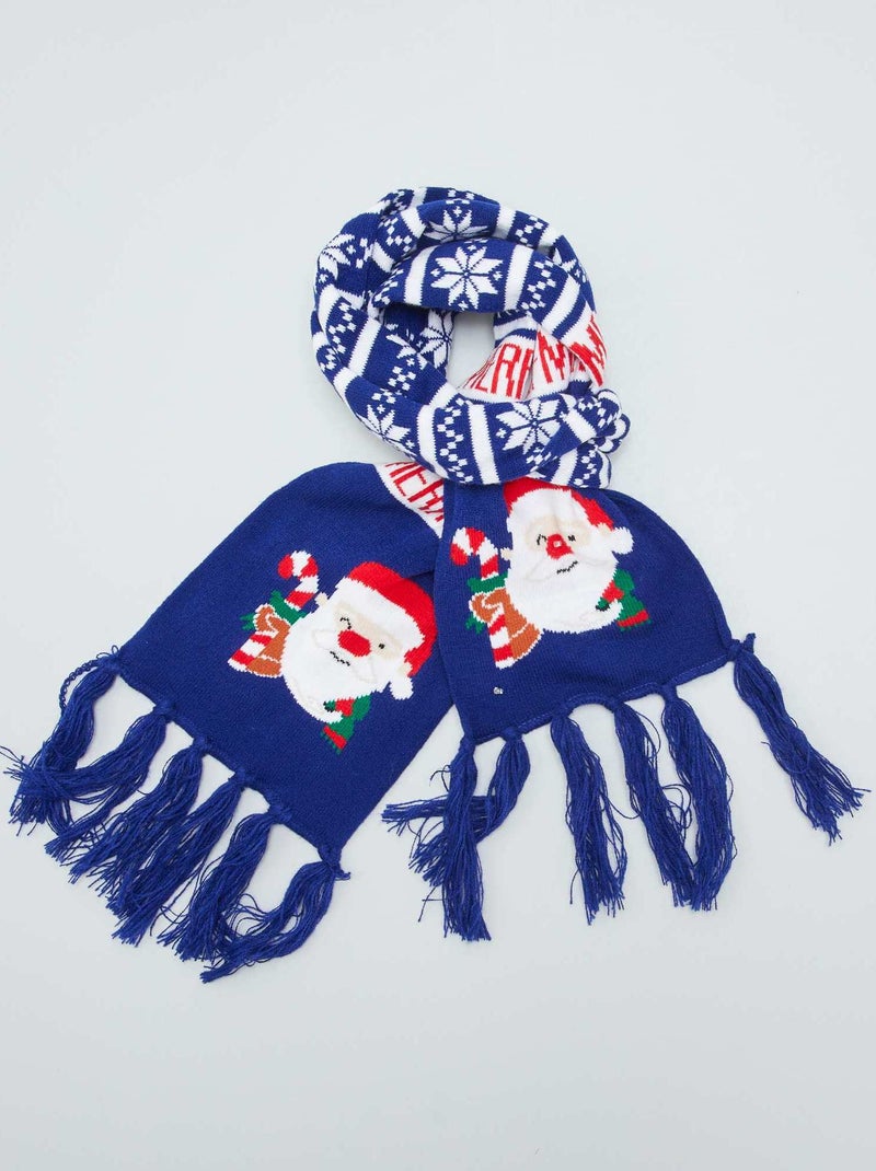 Cachecol de Natal AZUL - Kiabi