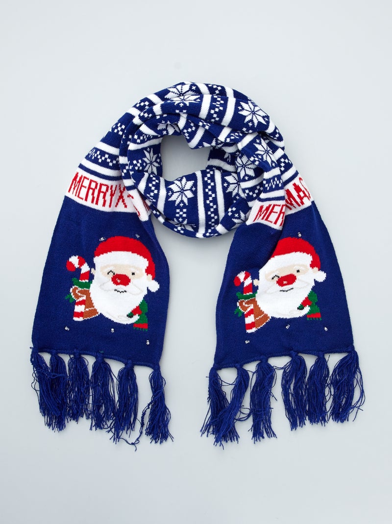 Cachecol em malha jersey Azul - Kiabi