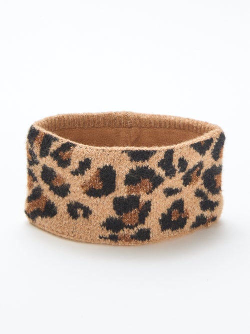 Cachecol em malha leopardo - Kiabi