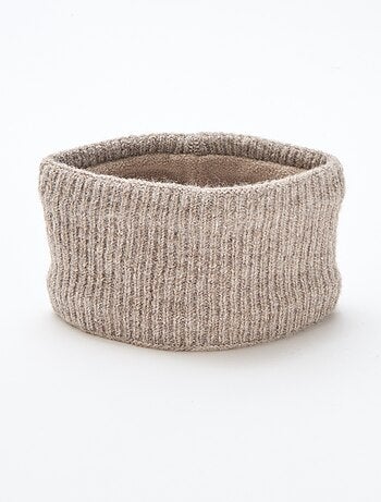 Cachecol em malha leopardo