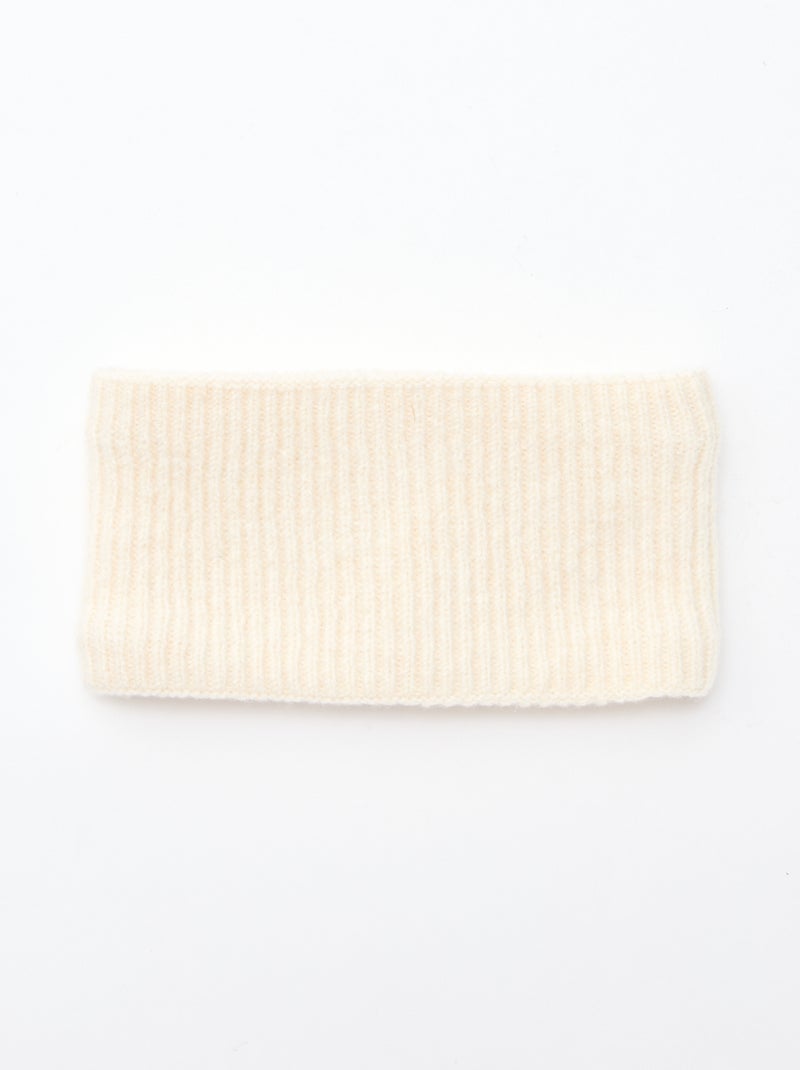 Cachecol em malha lisa Bege - Kiabi