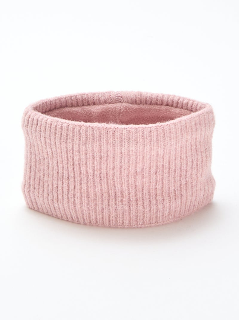 Cachecol em malha lisa Rosa - Kiabi
