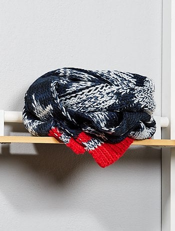 Cachecol em malha mesclada - Kiabi