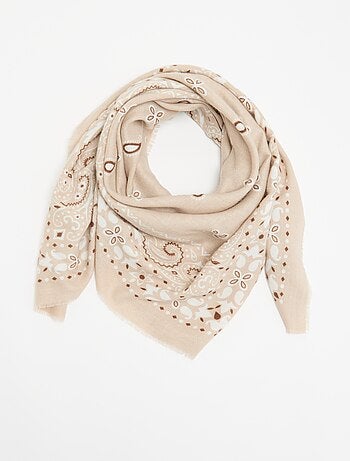 Cachecol estampado bandana