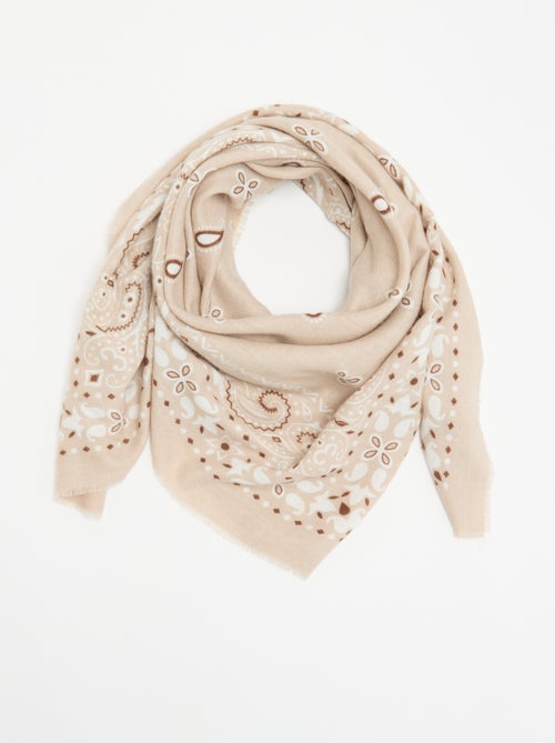 Cachecol estampado bandana - Kiabi