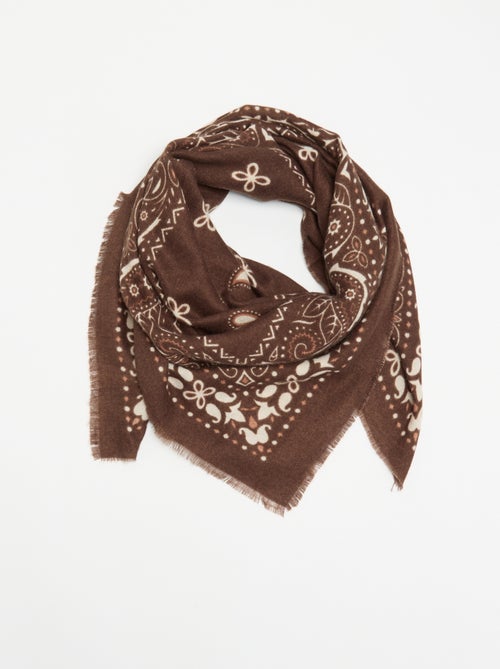 Cachecol estampado bandana - Kiabi