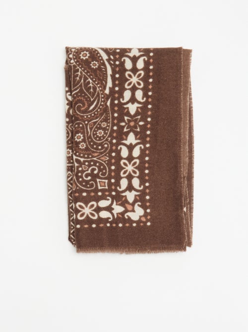 Cachecol estampado bandana - Kiabi