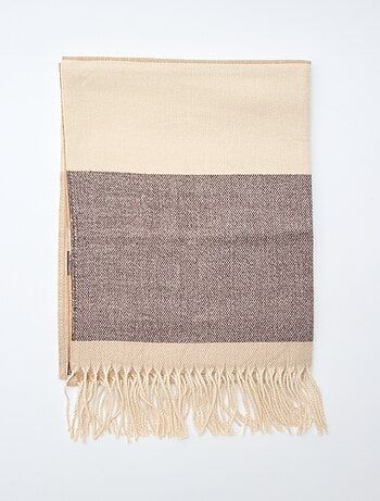 Cachecol grande tricolor