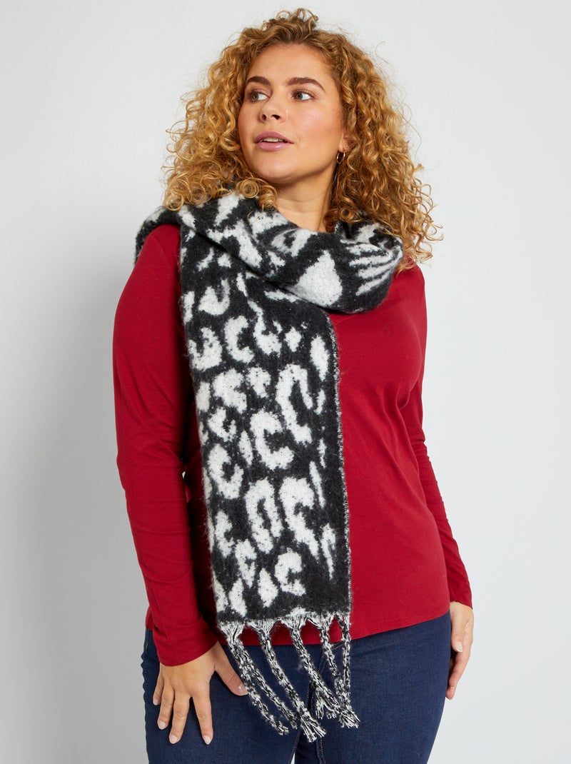 Cachecol grosso quente Leopardo - Kiabi