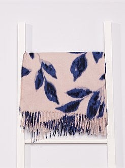 Cachecol largo com estampado florido - Kiabi