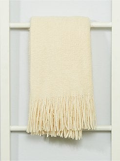 Cachecol liso com franja - Kiabi