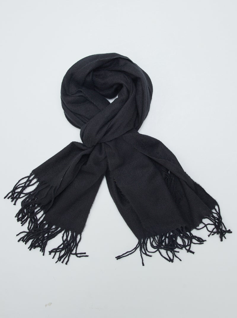 Cachecol liso PRETO - Kiabi