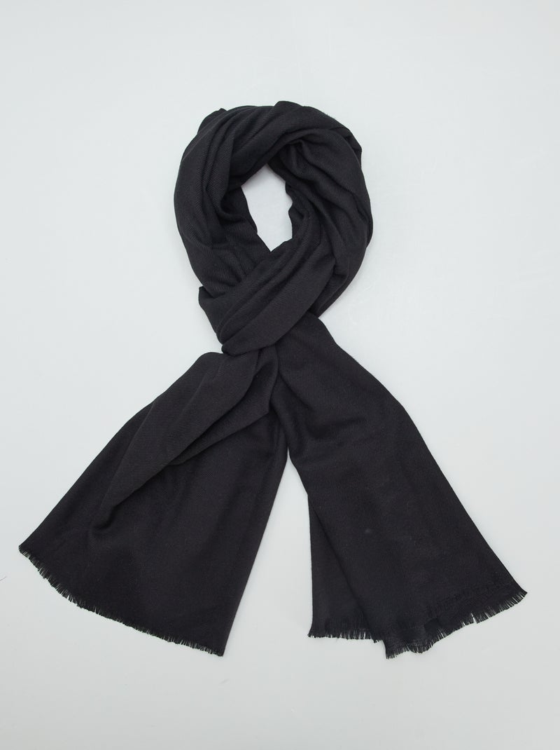 Cachecol liso PRETO - Kiabi