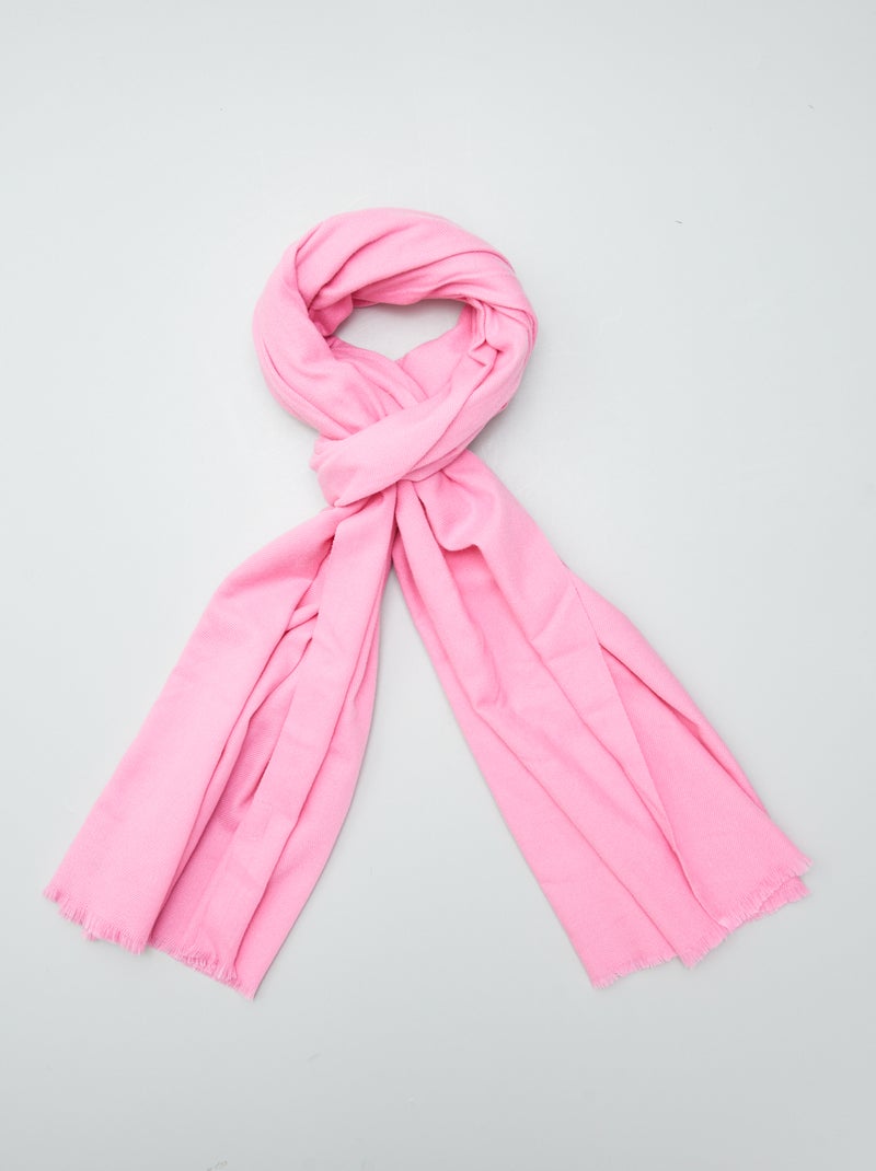 Cachecol liso ROSA - Kiabi