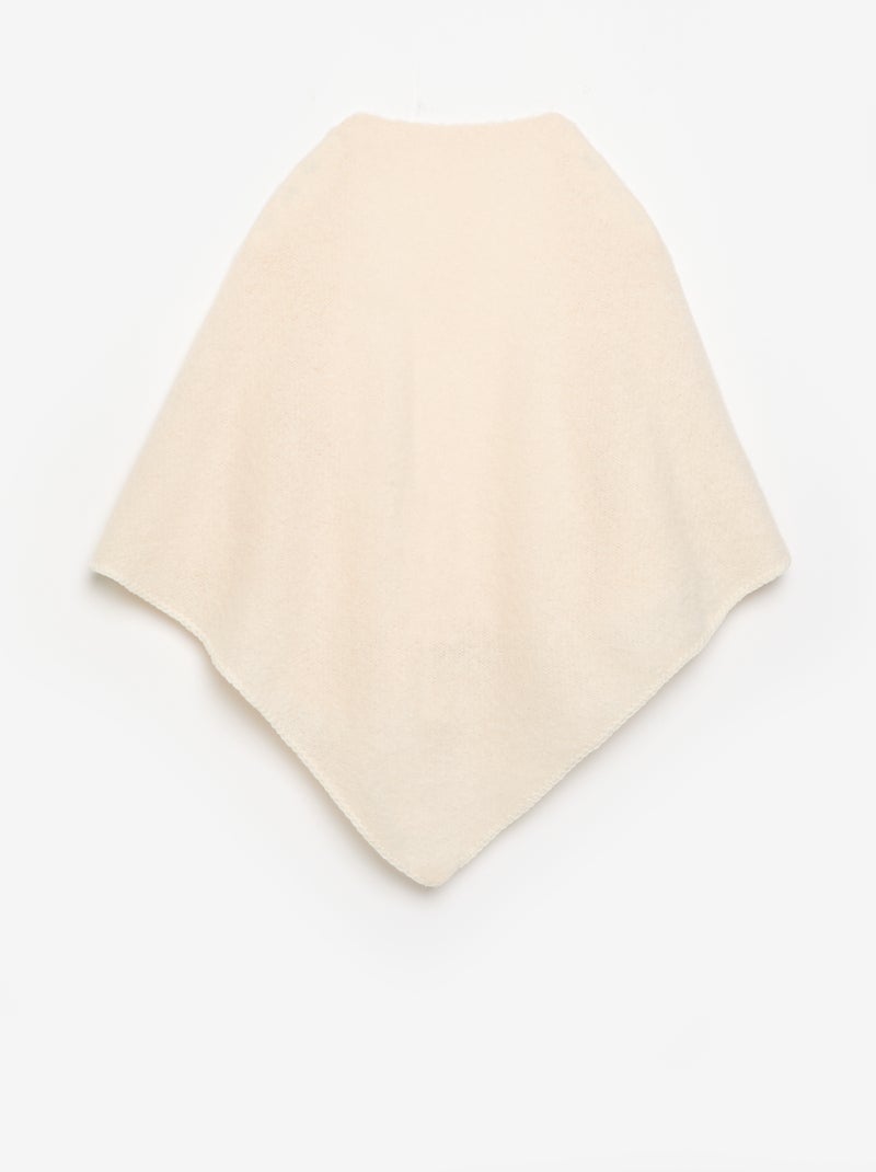 Cachecol liso triangular Branco - Kiabi