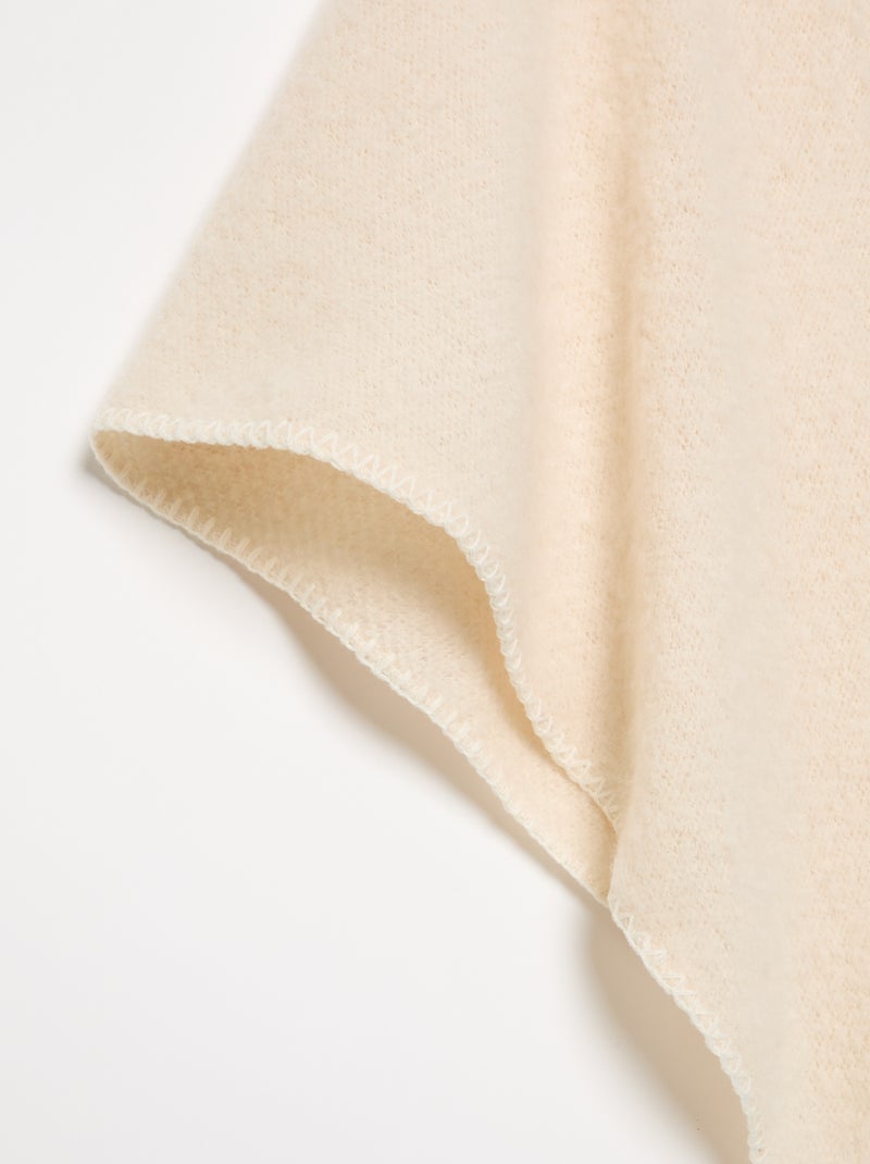 Cachecol liso triangular Branco - Kiabi