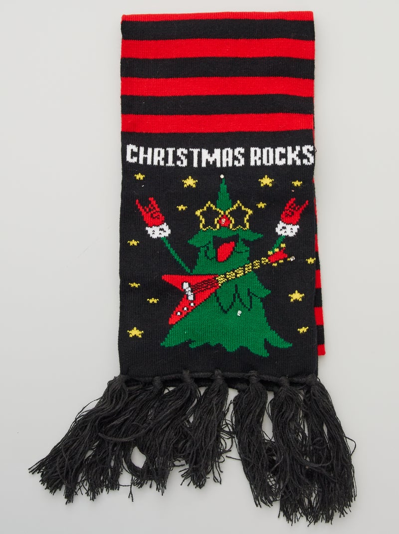 Cachecol luminoso com estampado 'Natal' BEGE - Kiabi