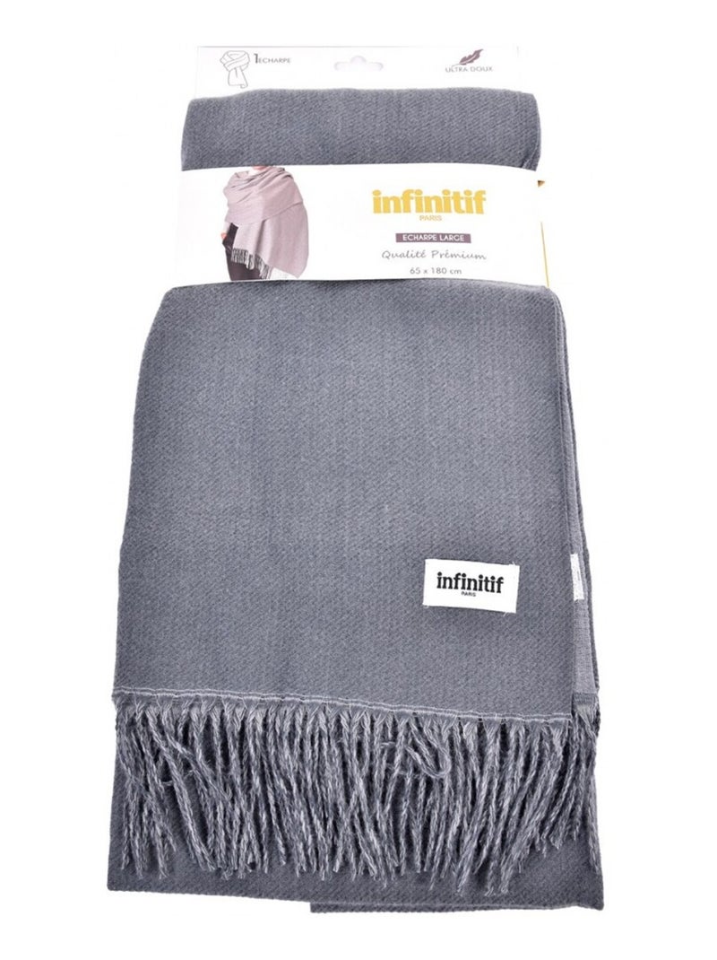Cachecol Mulher INFINITIF 60X180CM Cinza - Kiabi
