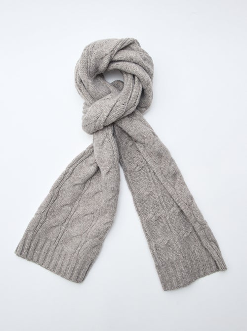 Cachecol trançado liso - Kiabi