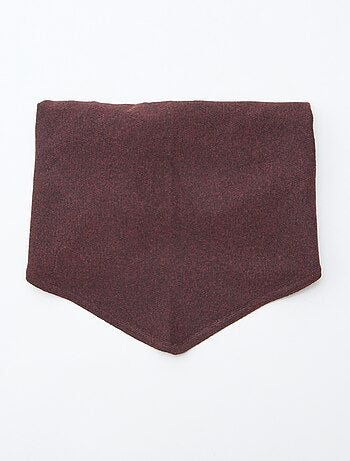 Cachecol triangular em malha