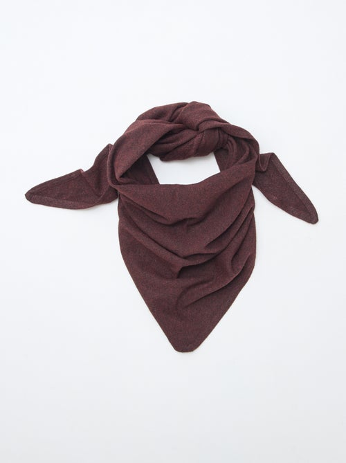 Cachecol triangular em malha - Kiabi
