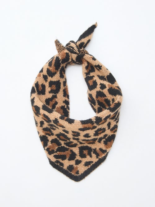 Cachecol triângulo 'Leopardo' - Kiabi