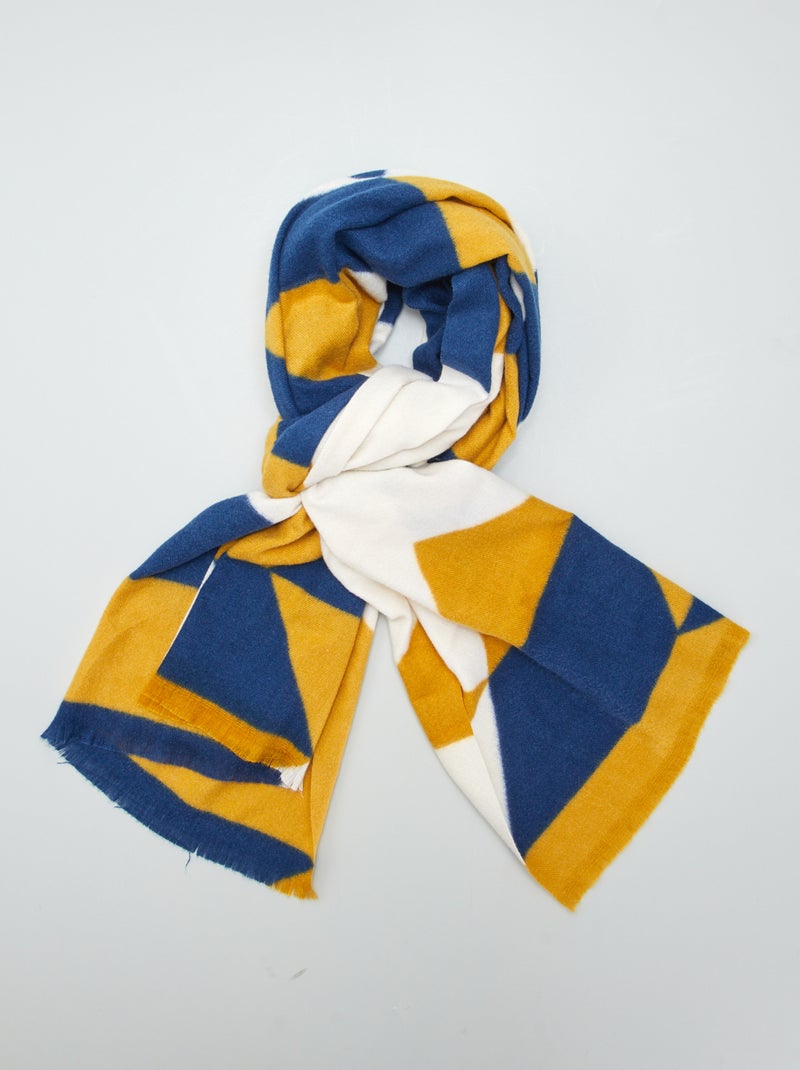 Cachecol tricolor BEGE - Kiabi