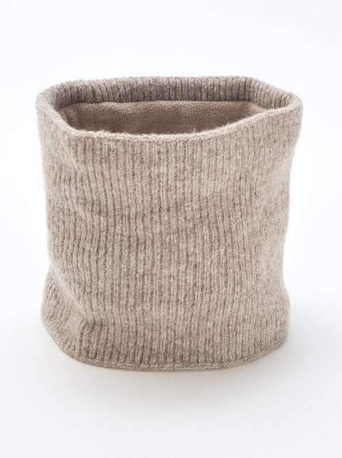 Cachecol tubular de malha liso - Kiabi