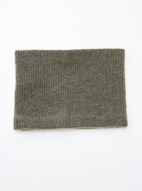 Cachecol tubular de malha liso - Kiabi