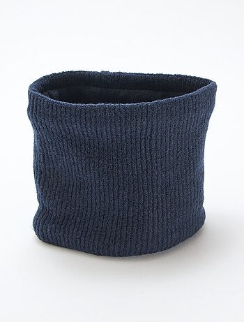 Cachecol tubular em malha lisa