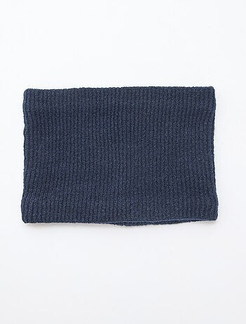 Cachecol tubular em malha lisa