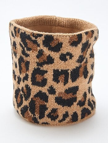 Cachecol tubular em malha lisa