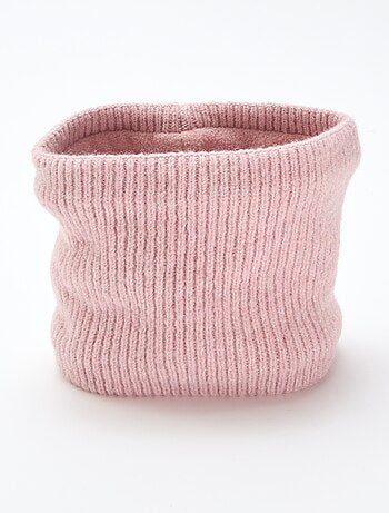 Cachecol tubular em malha lisa