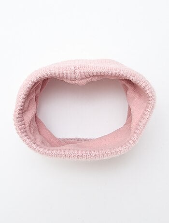 Cachecol tubular em malha lisa