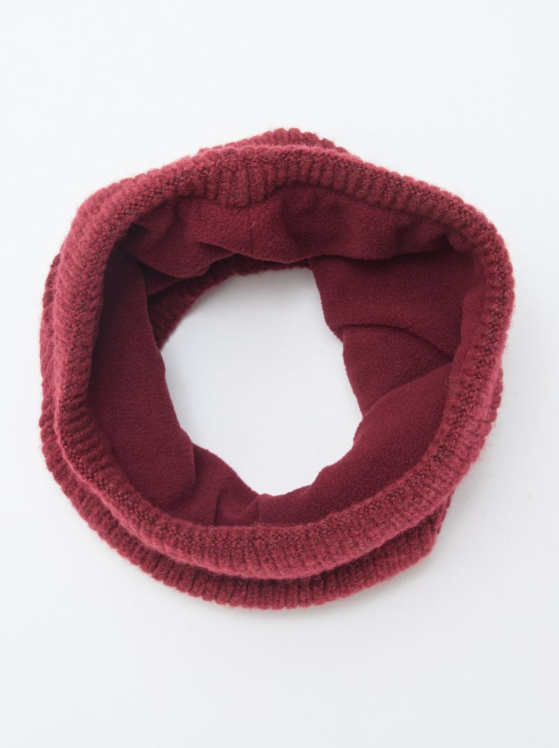 Cache Col De Raja Cachecol tubular em malha lisa - Vermelho - Menina - 6.00€ - Kiabi