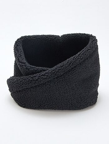 Cachecol tubular felpudo espesso