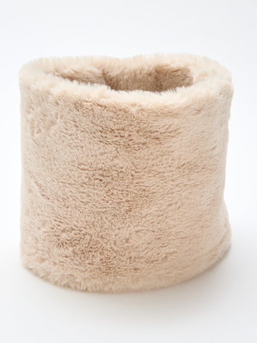 Cachecol tubular imitação de pele - Kiabi