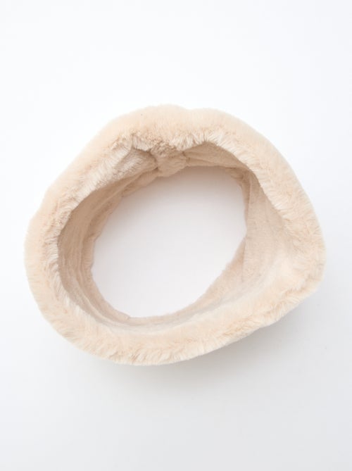 Cachecol tubular imitação de pele - Kiabi