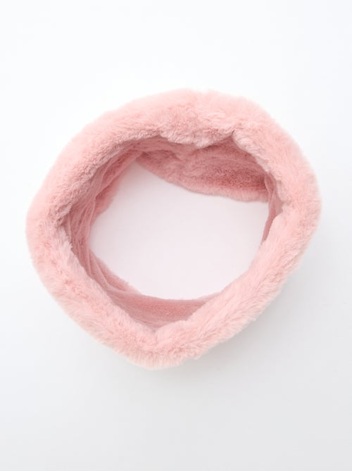 Cachecol tubular imitação de pele - Kiabi