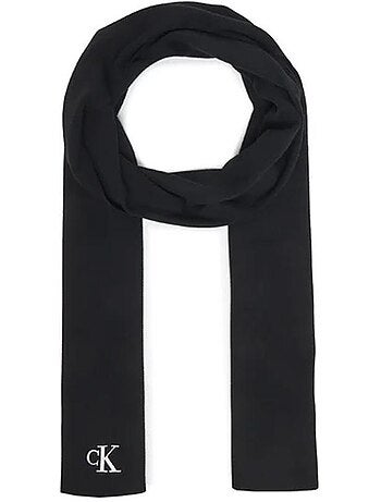 Cachecol Unissexo Preto Calvin Klein Jeans CK Fine