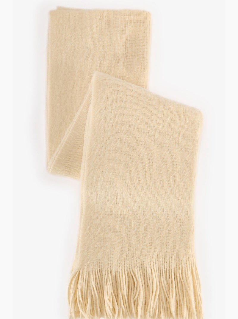 Cachecol warmy penti Creme - Kiabi