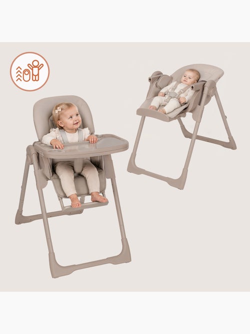 Cadeira alta ajustável LIONELO Linn - Altura regulável - Rodízios - Dobragem compacta - Até 15 kg - Kiabi Cadeira alta ajustável LIONELO Linn - Altura regulável - Rodízios - Dobragem compacta - Até 15 kg - Kiabi