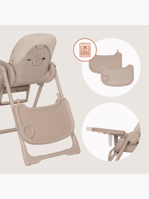 Cadeira alta ajustável LIONELO Linn - Altura regulável - Rodízios - Dobragem compacta - Até 15 kg - Kiabi Cadeira alta ajustável LIONELO Linn - Altura regulável - Rodízios - Dobragem compacta - Até 15 kg - Kiabi